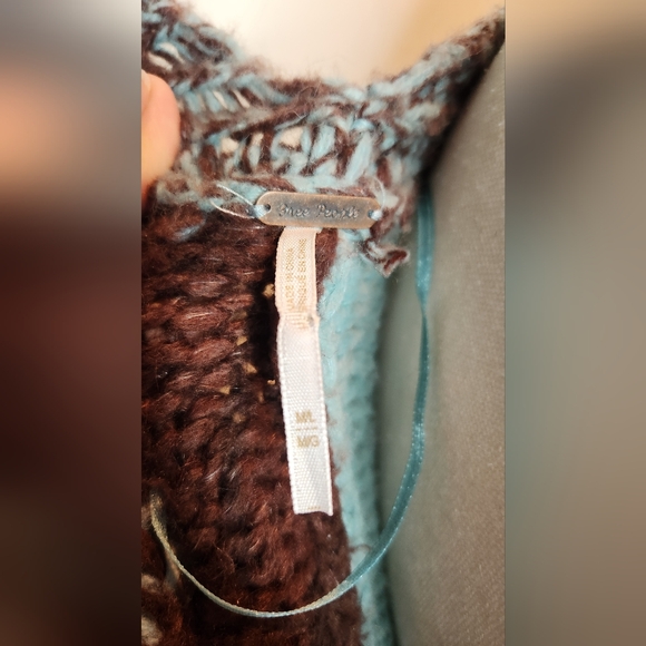 Free People Aldrin Cardi Cardigan Sweater in Juniper Berry Combo | Size M/L - Picture 10 of 11